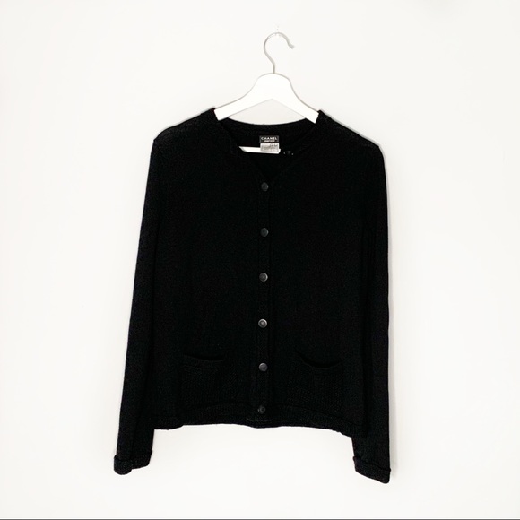 CHANEL Sweaters - CHANEL 100% Wool Button Up Cardigan
